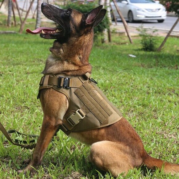 Tactical Dog Harness Large Military Dog Vest
